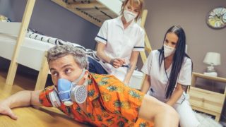 FakeHostel Stuck Between Two Nurses